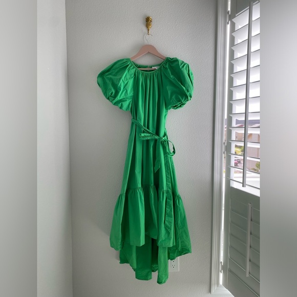 Christopher John Rogers Dresses | Green Dress 100%Cotton Christopher Rogers For Target | Color: Green | Size: Xs | Arctica15's Closet